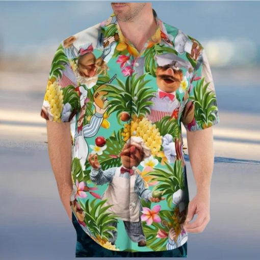 Hawaii Summer Chef Shirt Hawaiian Beach Flowers Shirt