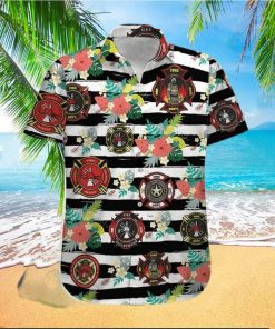 Hawaiian Aloha Shirts Firefighter Badges hawaiian shirt