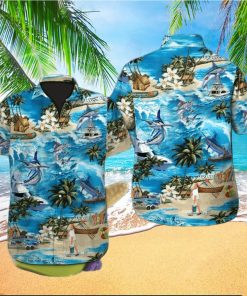 Hawaiian Aloha Shirts Fishing Blue Marlin hawaiian shirt