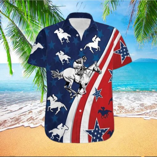 Hawaiian Aloha Shirts Horse Racing America hawaiian shirt