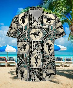 Hawaiian Aloha Shirts Horse Racing Native Pattern Trend Tee Shirts Store