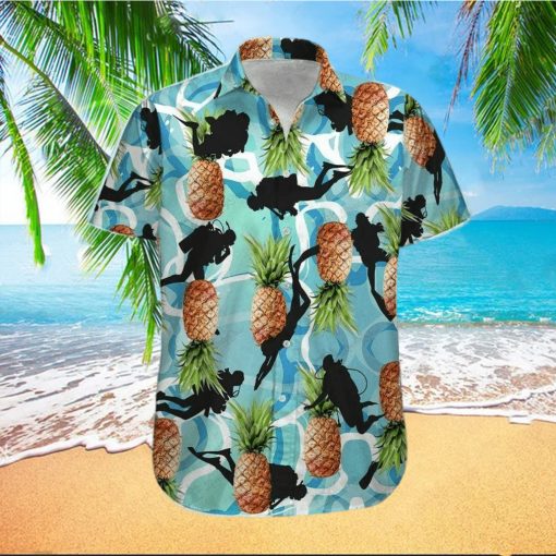 Hawaiian Aloha Shirts Scuba Diving Pineapple hawaiian shirt