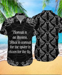 Hawaiian Aloha Shirts Spider Normal Is An Illusion hawaiian shirt