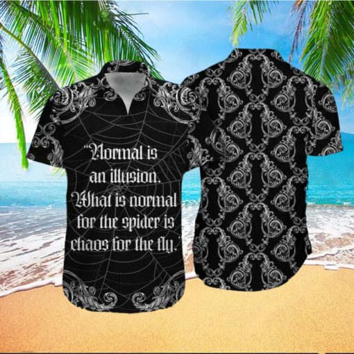 Hawaiian Aloha Shirts Spider Normal Is An Illusion hawaiian shirt