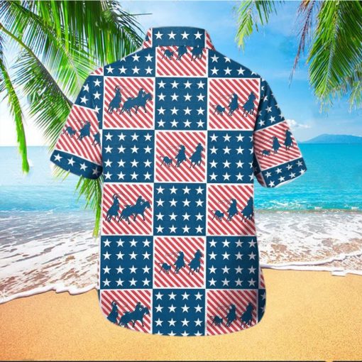 Hawaiian Aloha Shirts Team Roping America hawaiian shirt