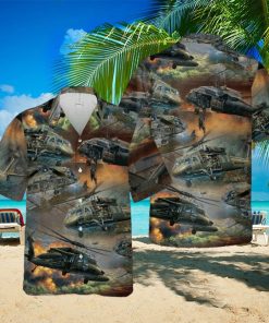 Hawaiian Aloha Shirts – Beach Shorts Us Army Helicopter Sikorsky Uh 60 Black Hawk hawaiian shirt