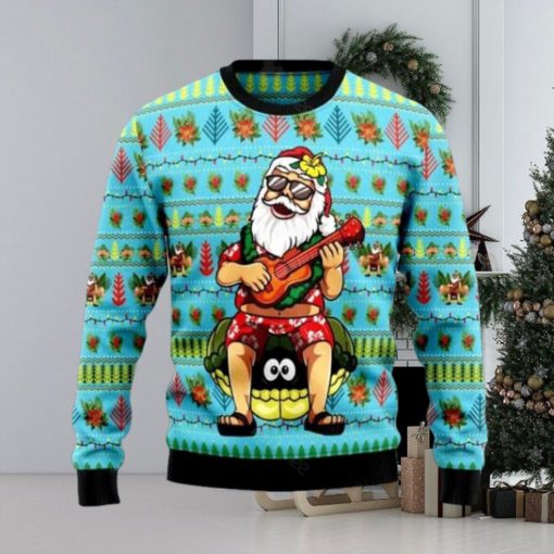 Hawaiian Christmas Santa Claus Ugly Christmas Sweater