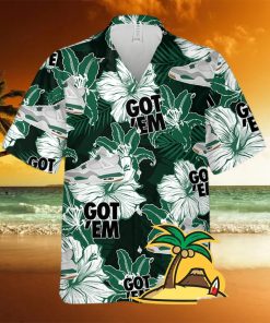 Hawaiian Floral Pattern SB Pine Green Hawaiian Shirt For Men And Women