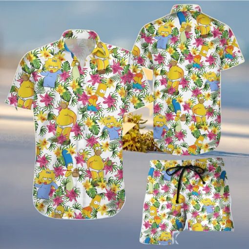 Hawaiian Shirt And Shorts Simpson Lover Shirt