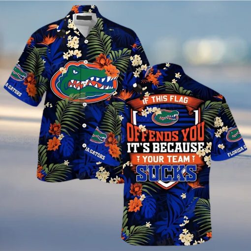 Hawaiian Shirt If This Flag Offends You Your Team Sucks Gators Gift