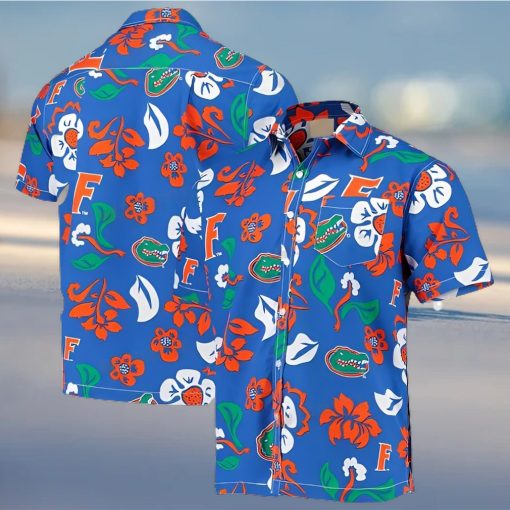 Hawaiian Shirt Tropical Floral Pattern Florida Gators Gift