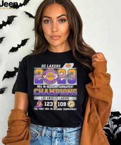 Official Los Angeles Lakers 123 109 Indiana Pacers 2023 NBA In Season Tournament Championship Final Score Shirt