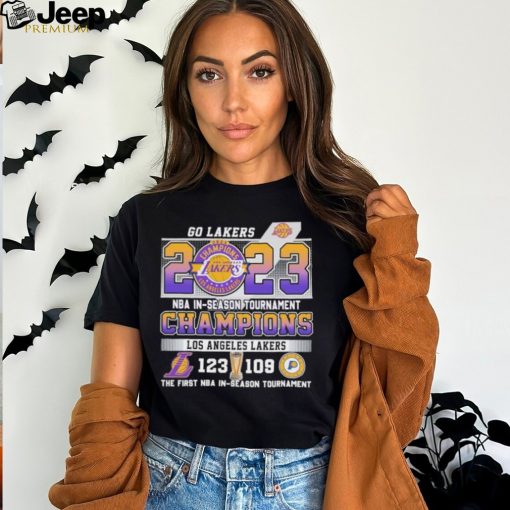 Official Los Angeles Lakers 123 109 Indiana Pacers 2023 NBA In Season Tournament Championship Final Score Shirt