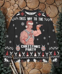 He Man And The Masters This Way To The Christmas Party Christmas Ugly Sweater Party