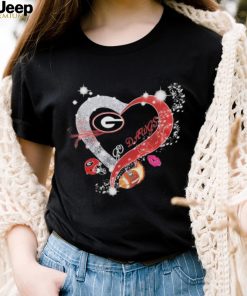 Heart Georgia Bulldogs Go Dawgs 2023 CFP National Champions Shirt