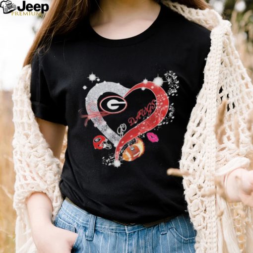 Heart Georgia Bulldogs Go Dawgs 2023 CFP National Champions Shirt