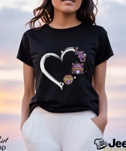 Heart LSU Tigers 2023 NCAA Baseball National Champions shirt