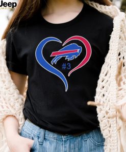 Heart Love Damar Hamlin 3 Buffalo Bills Logo Shirt 95e218 0