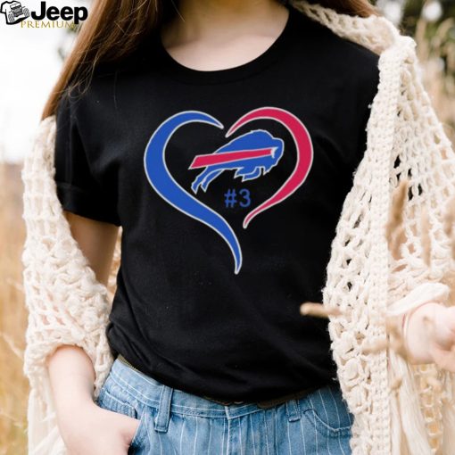 Heart Love Damar Hamlin 3 Buffalo Bills Logo Shirt 95e218 0