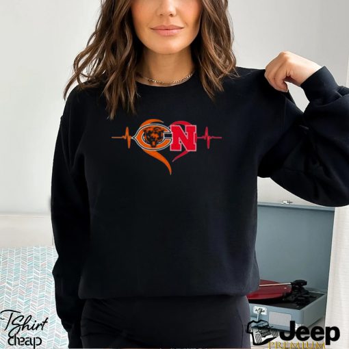 Heartbeat Chicago Bears And Nebraska Cornhuskers shirt