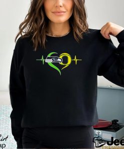 Heartbeat Seattle Seahawks And Oregon Ducks shirt