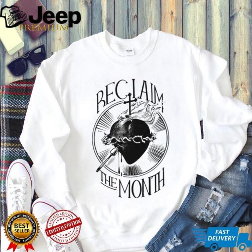 Hearth Reclaim The Month logo shirt