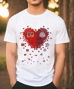 Hearts Cincinnati Bengals And Ohio State Buckeyes Shirt