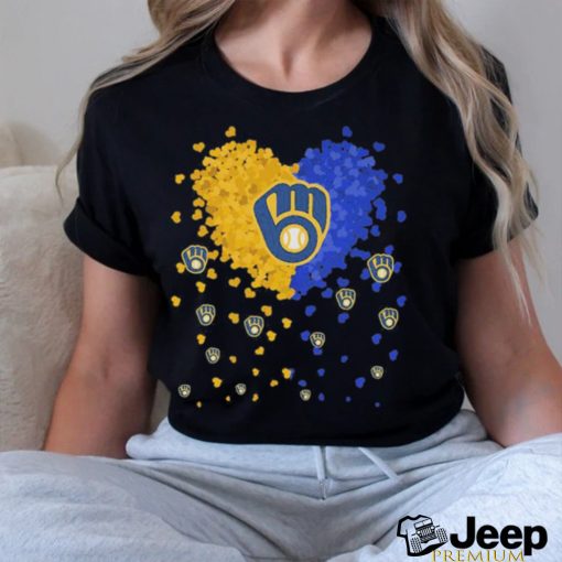 Hearts Love Milwaukee Brewers 2023 Shirt