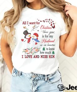 Heavenly Husband Memorial Xmas Shirt