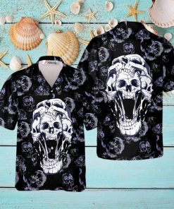 Hell Guard Skull Tropical Hawaiian Shirt