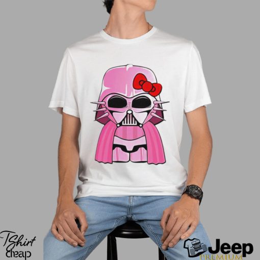 Hello Kitty Darth Vader character funny shirt