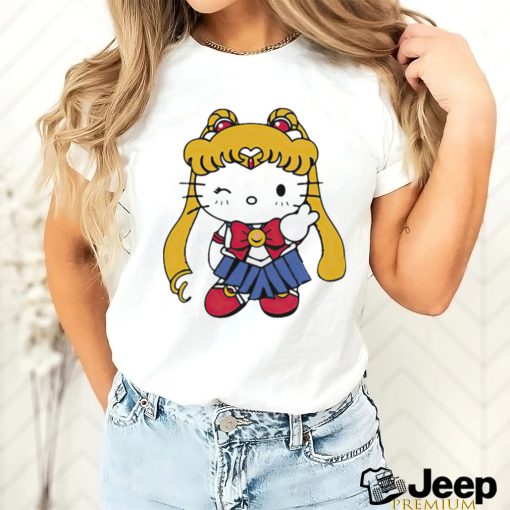 Hello Kitty X Sailor Moon cute shirt