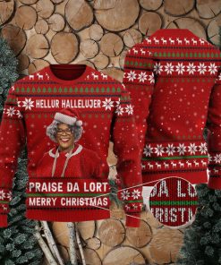 Hellur Hallelujer Praise De Lort Quotes Funny Movie Ugly Christmas Sweater Gift For Men Women