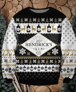 Hendricks Gin Scotland Whiskey Ugly Sweater Christmas All Over Print Sweater