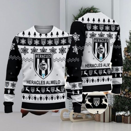 Heracles Almelo 3D Sweater Gift For Men And Women Snowflake Pattern Ugly Christmas Sweater