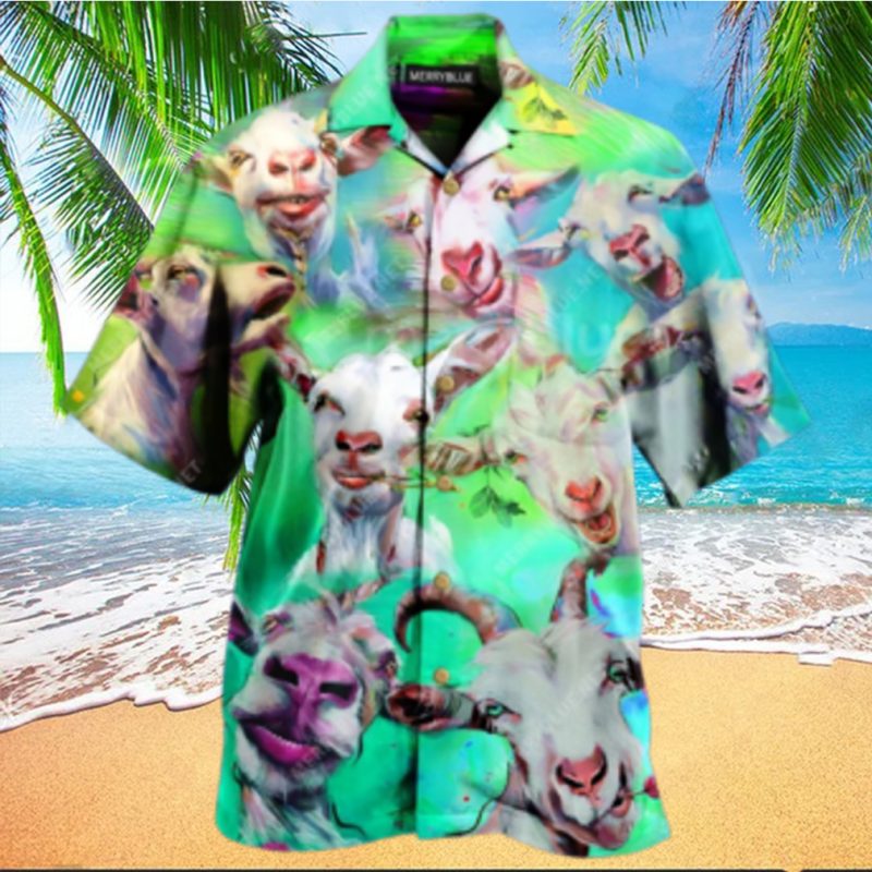 Here We Goat Again Aloha Hawaiian Shirt