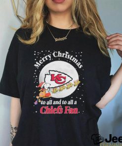 Official Snoopy Merry Christmas To All And To All A Kansas City Chiefs Fan Christmas Shirt