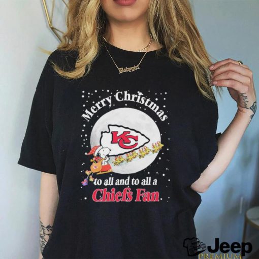 Official Snoopy Merry Christmas To All And To All A Kansas City Chiefs Fan Christmas Shirt