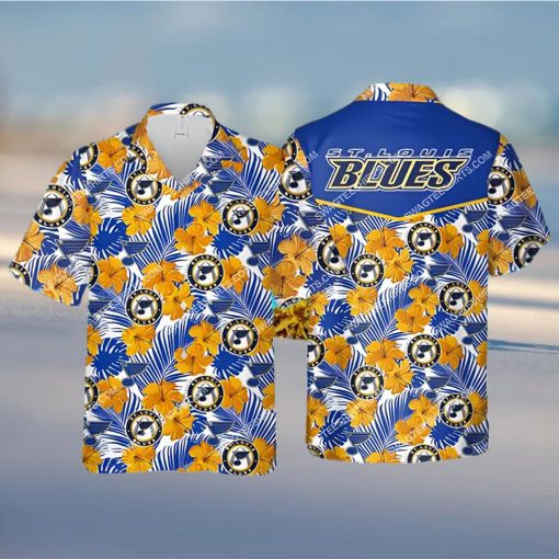 High quality] The st louis blues hockey team all over print hawaiian shirt