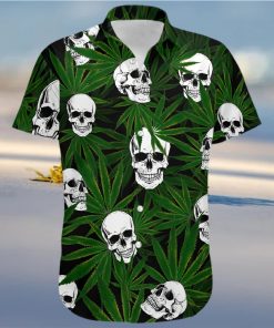 Higozy™ Weed Skull – Hawaiian Shirt