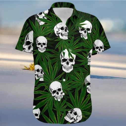 Higozy™ Weed Skull – Hawaiian Shirt