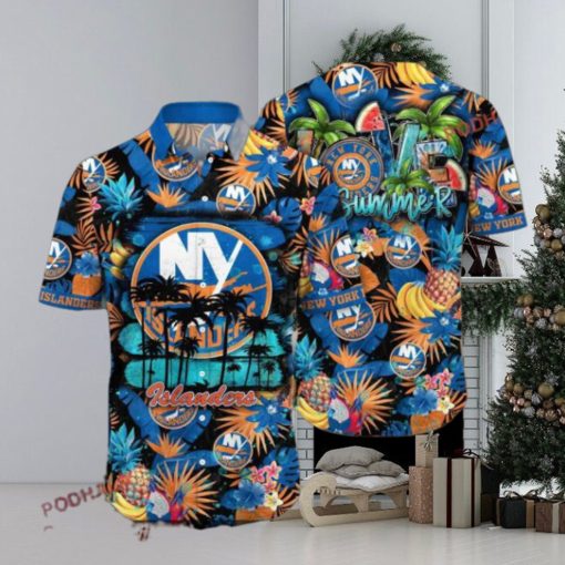 Hiking Time Inspired New York Islanders Hawaiian Shirt