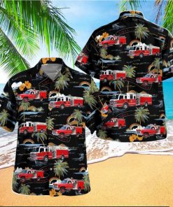 Hillburn Fire Department Hillburn New York Aloha Summer Gift Back Hawaiian Shirt