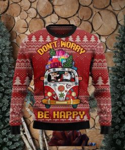 Hippie Car Ugly Christmas Sweater Impressive Gift For Men And Women