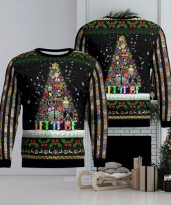 Hippie Let It Be Christmas AOP Ugly Sweater Xmas Christmas Gift