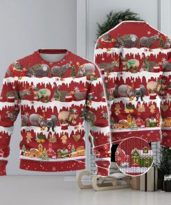 Hippo Ugly Christmas Sweater Men And Women Christmas Gift Sweater