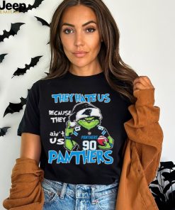 Official They Hate US Carolina Panthers Football Santa Grinch Christmas shirt