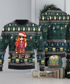 Ho Ho Ho For Hippie Lovers On National For Christmas Gifts Ugly Christmas Sweater