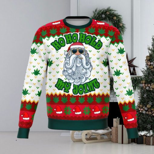 Ho Ho Ho Ho My Joint Dank Ugly Christmas Holiday Sweater