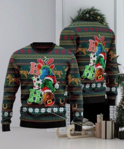 Ho Ho Ho Horse Christmas Ugly Wool Knitted Sweater